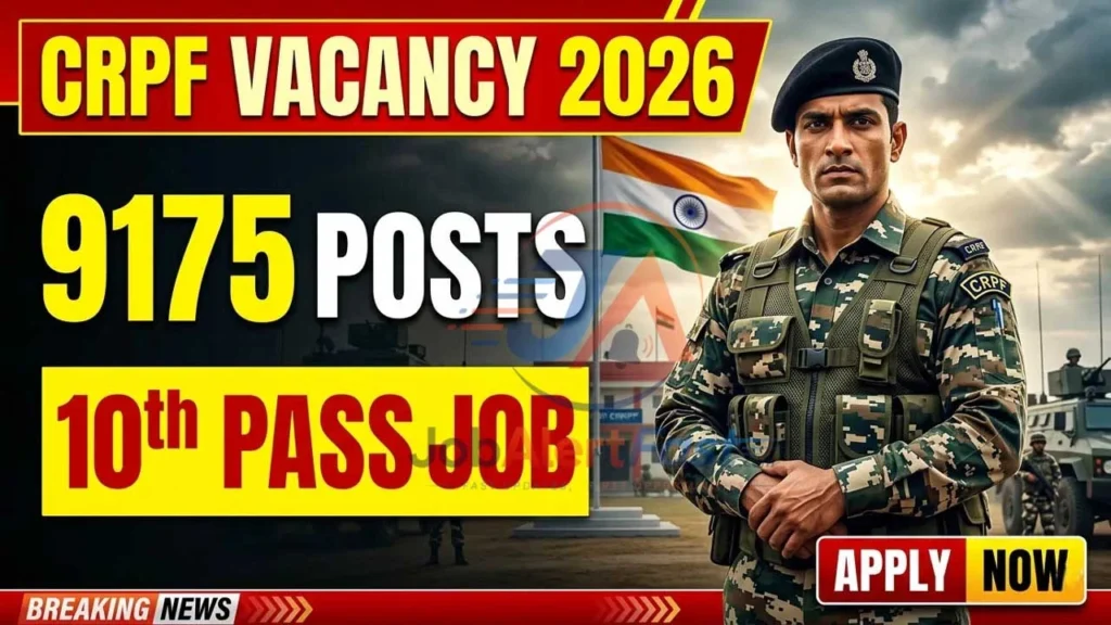 CRPF Constable Tradesman Recruitment 2026 – Eligibility, Apply Online
