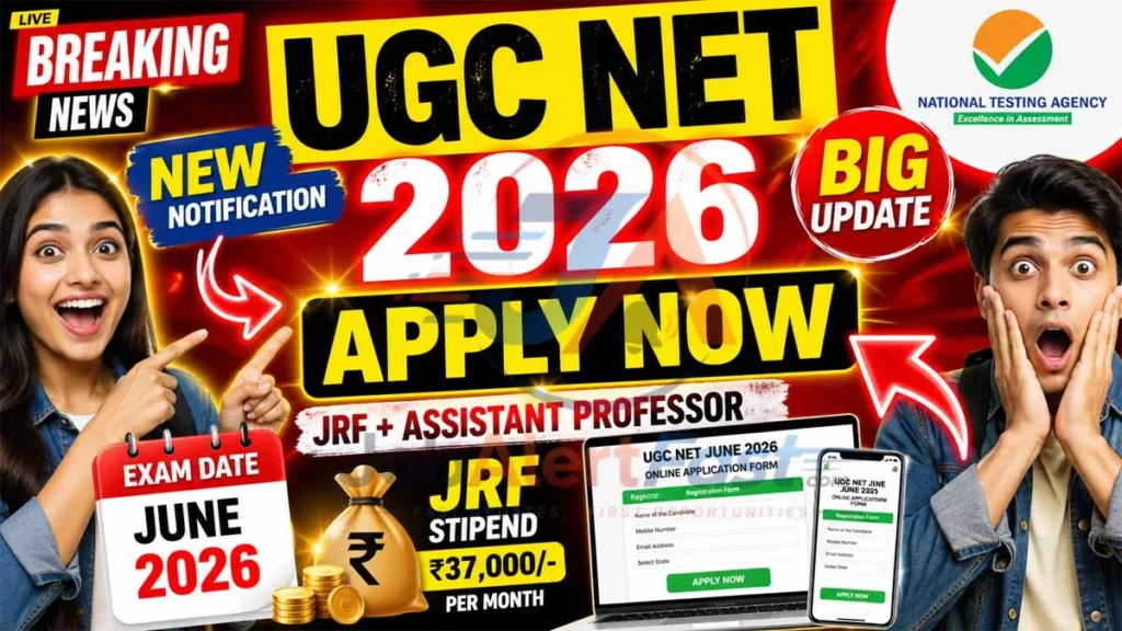 NTA UGC NET June 2026 – Apply Online | Eligibility, Exam Pattern, Fee & Syllabus for Assistant Professor & JRF
